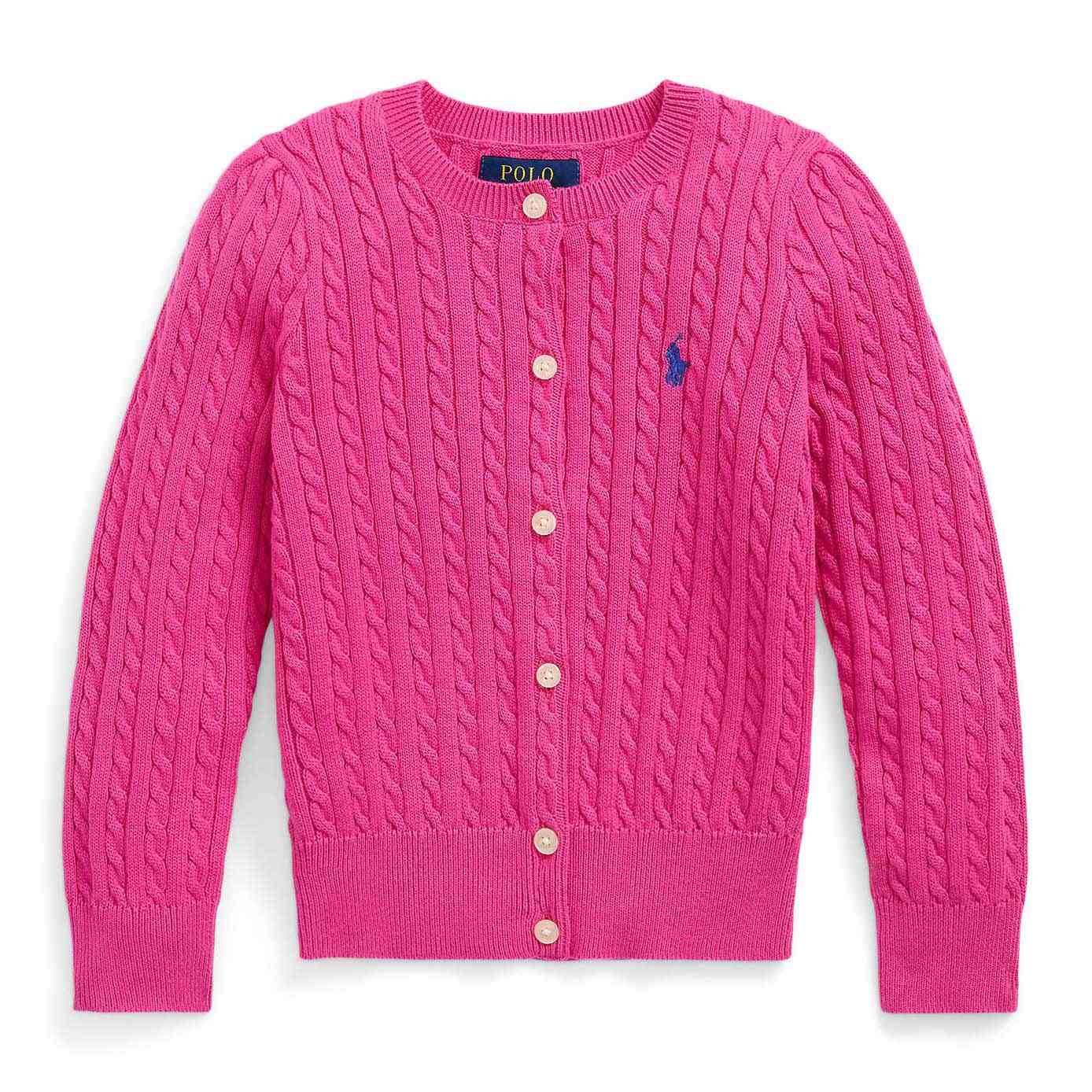 Ralph Lauren Mini Cable Cotton Cardigan